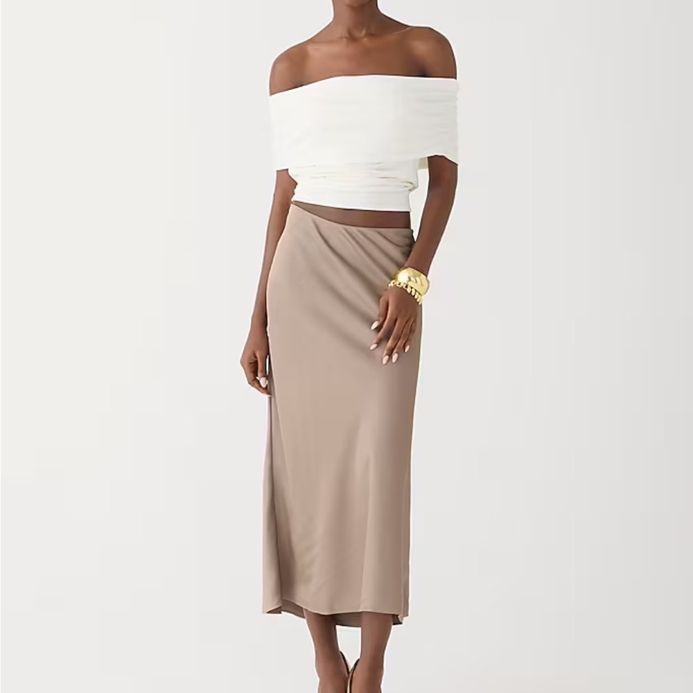 J. Crew Gwyneth slip skirt- never worn